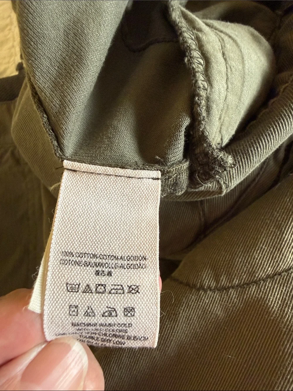 Free People Women's Olive Drawstring Cargo Joggers size 4